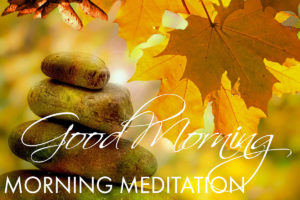 Morning Meditation – now online